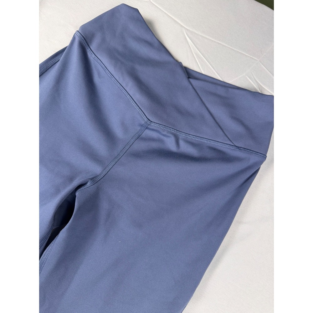 Yogalicious Lux Bella Double Criss Cross Flare Yoga Pants Blue Small RN144527